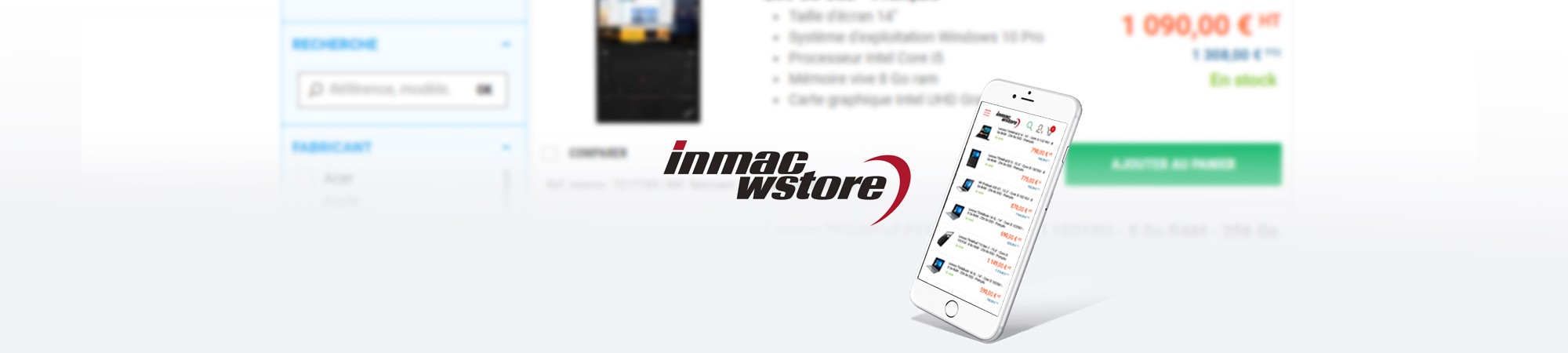  Refonte responsive de la liste produits du site Inmac Wstore