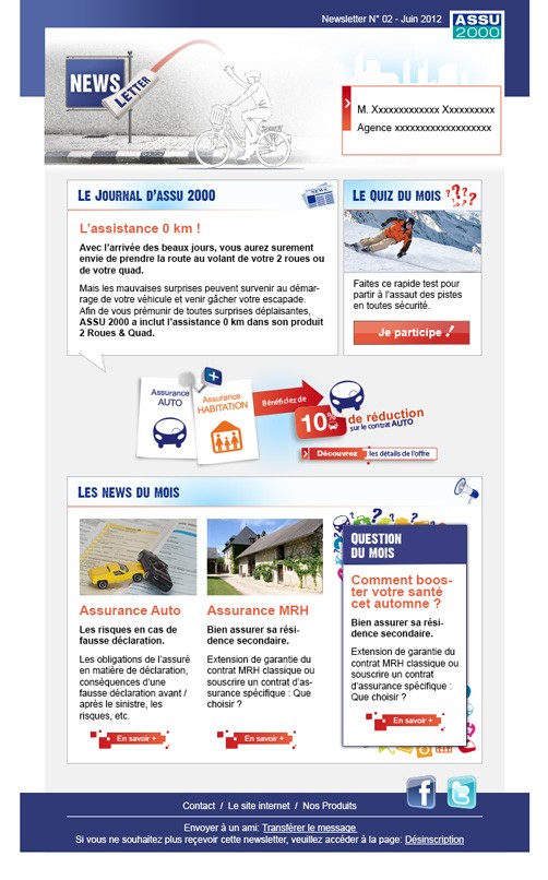 Newsletter ASSU2000 France